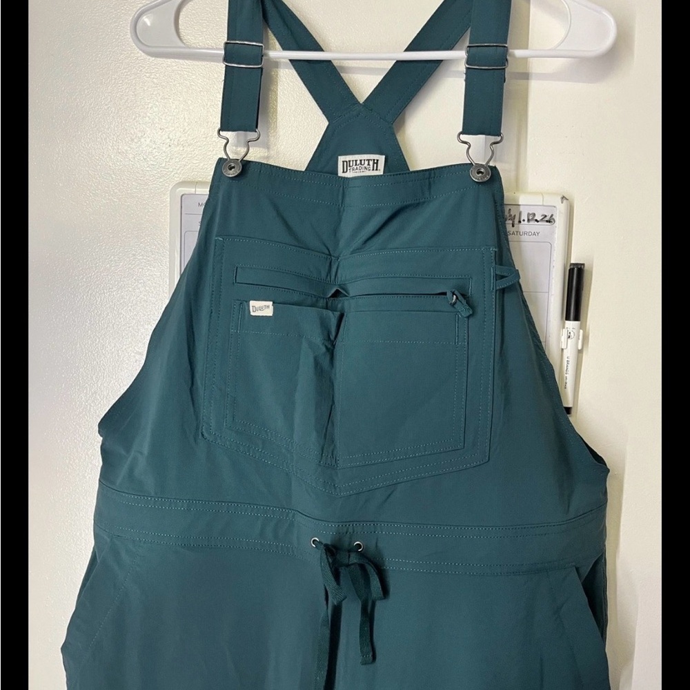 Women’s Duluth Trading Co Armachillo Nylon Cooling Gardening Overalls Jumpsuit L - Picture 5 of 8